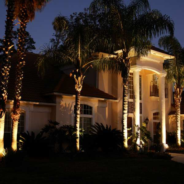 Smart timer controlling outdoor LED lights for efficiency